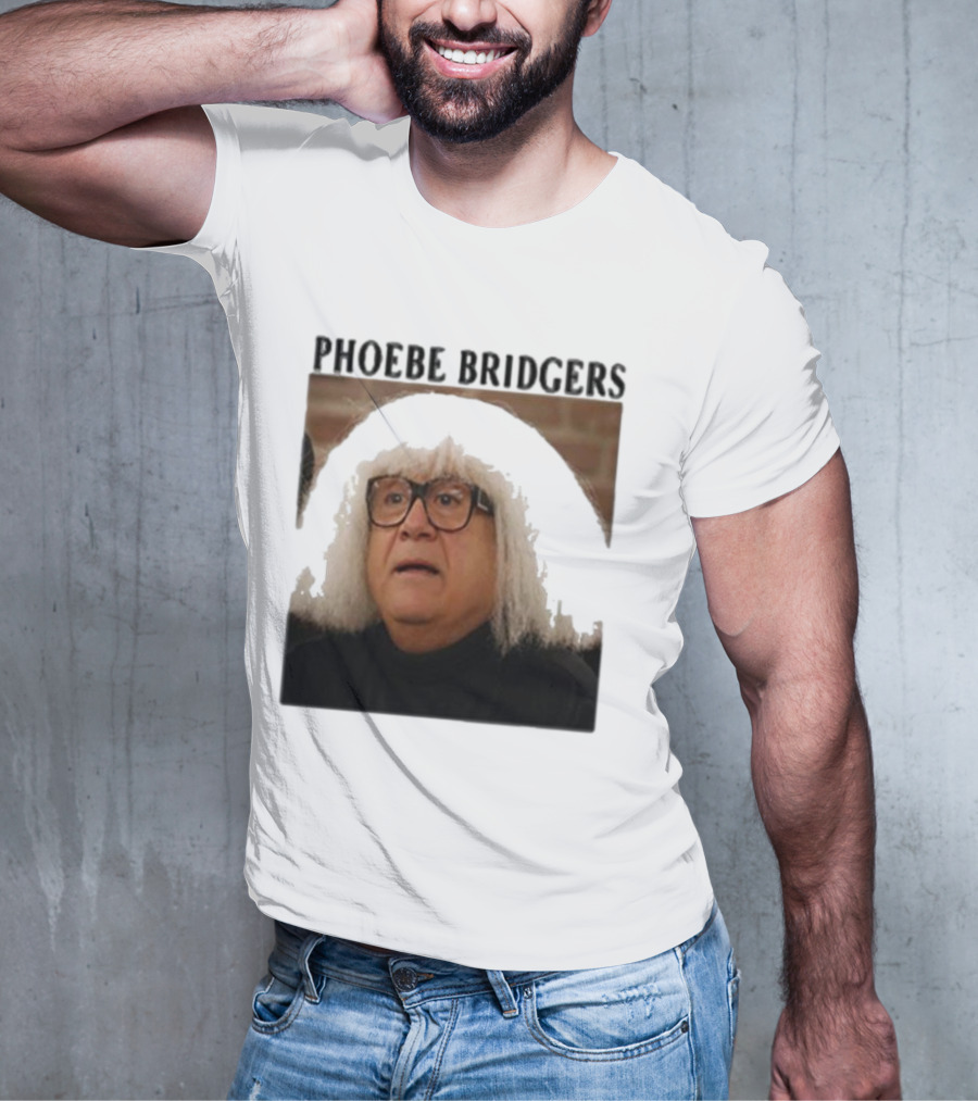 Phoebe Bridgers Meme Parody Featuring Iconic Character With Wig And Glasses T-Shirt