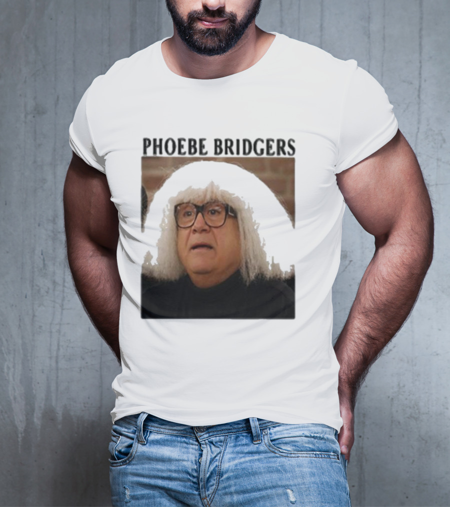 Phoebe Bridgers Meme Parody Featuring Iconic Character With Wig And Glasses T-Shirt