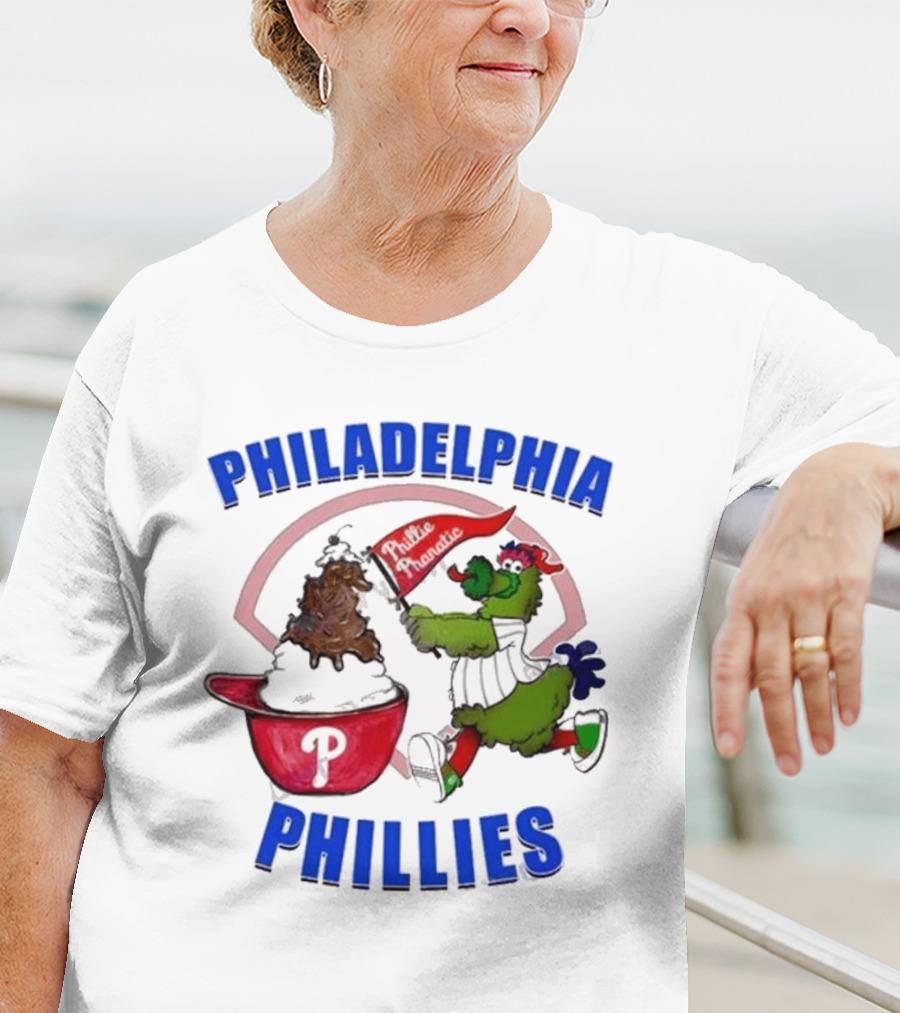 Philadelphia Phillies Phanatic Ice Cream Ring The Bell T-Shirt