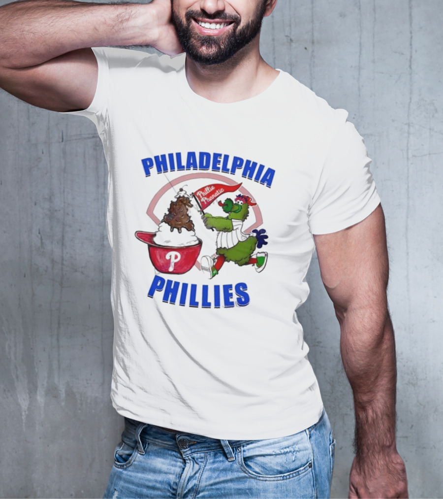 Philadelphia Phillies Phanatic Ice Cream Ring The Bell T-Shirt