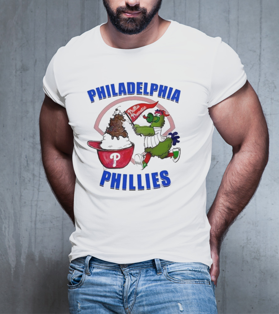 Philadelphia Phillies Phanatic Ice Cream Ring The Bell T-Shirt