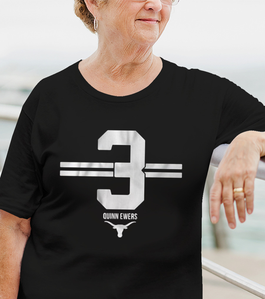 Quinn Ewers 3 Texas Football Longhorns T-Shirt