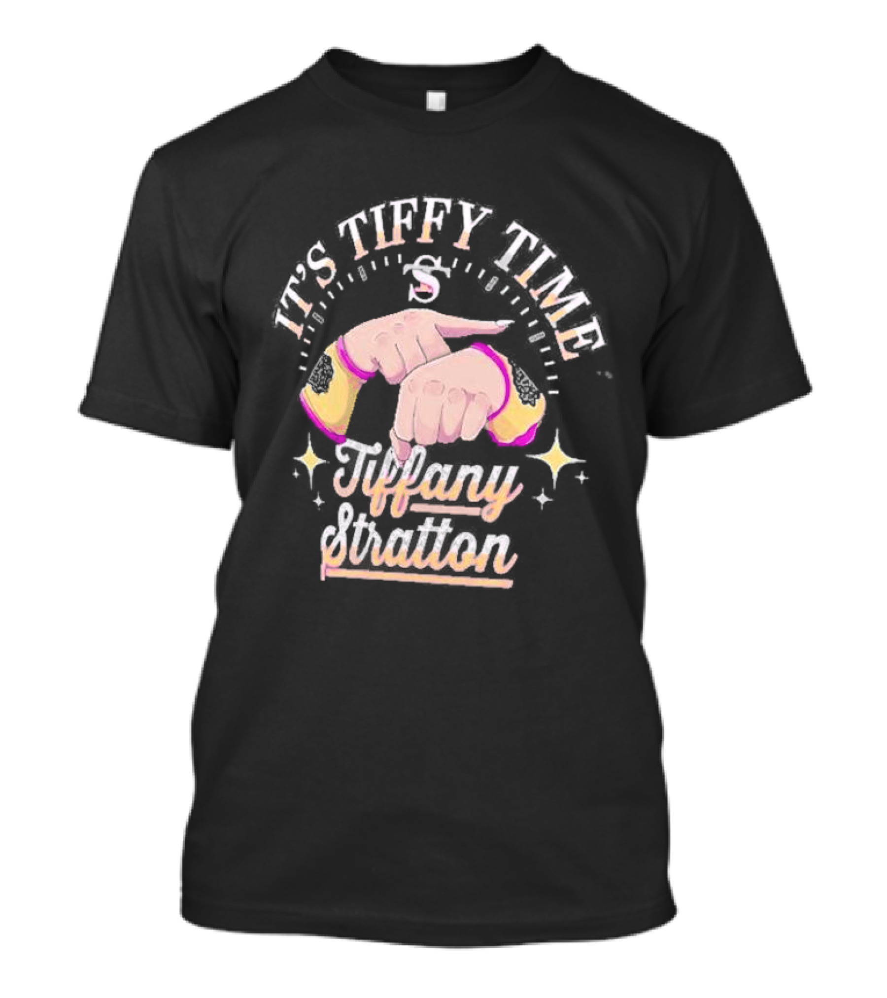 It's Tiffy Time Tiffany Stratton Hands And Stars T-Shirt