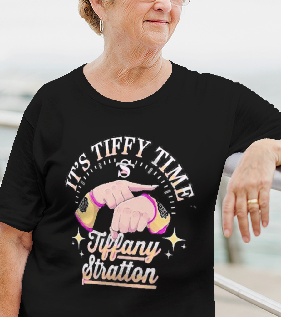 It's Tiffy Time Tiffany Stratton Hands And Stars T-Shirt