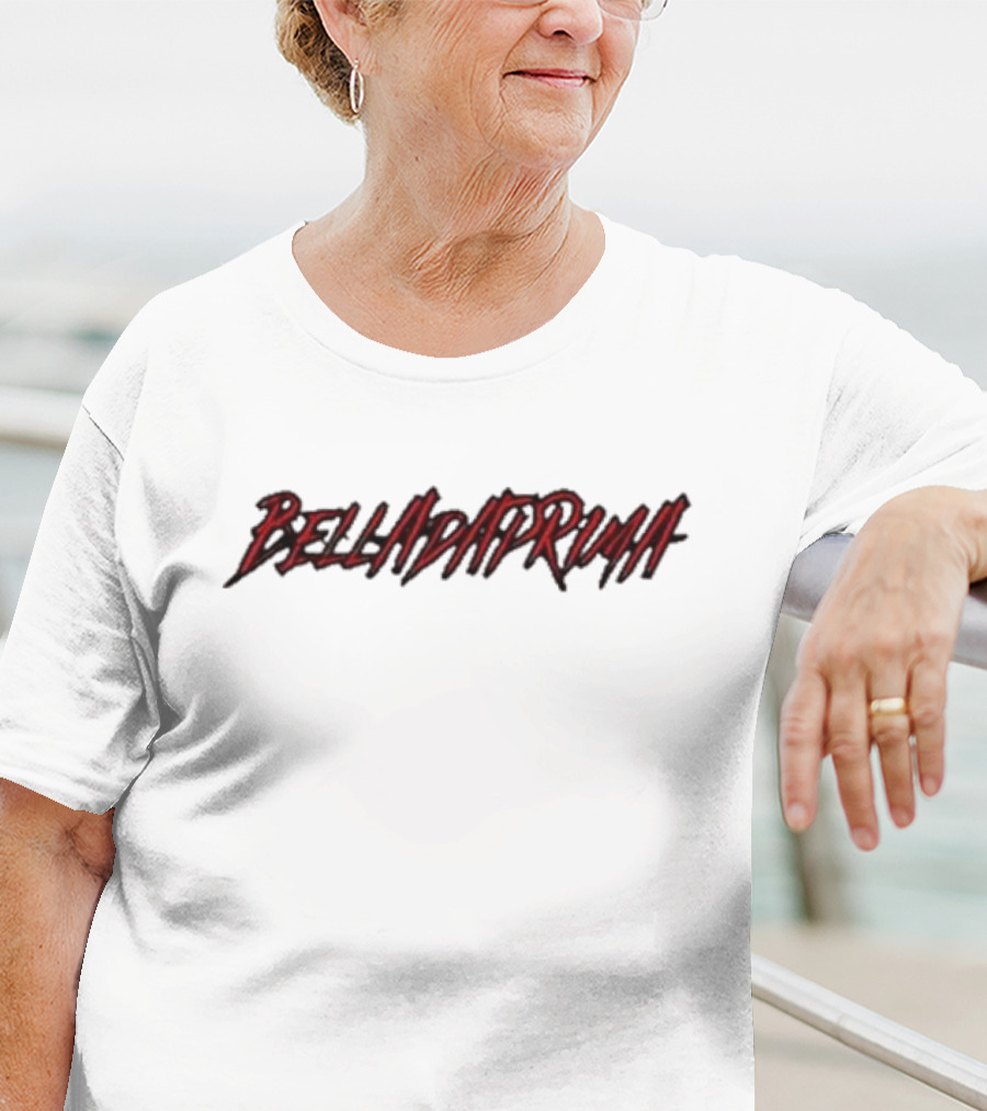 Belladaprima Red Shadow Text T-Shirt