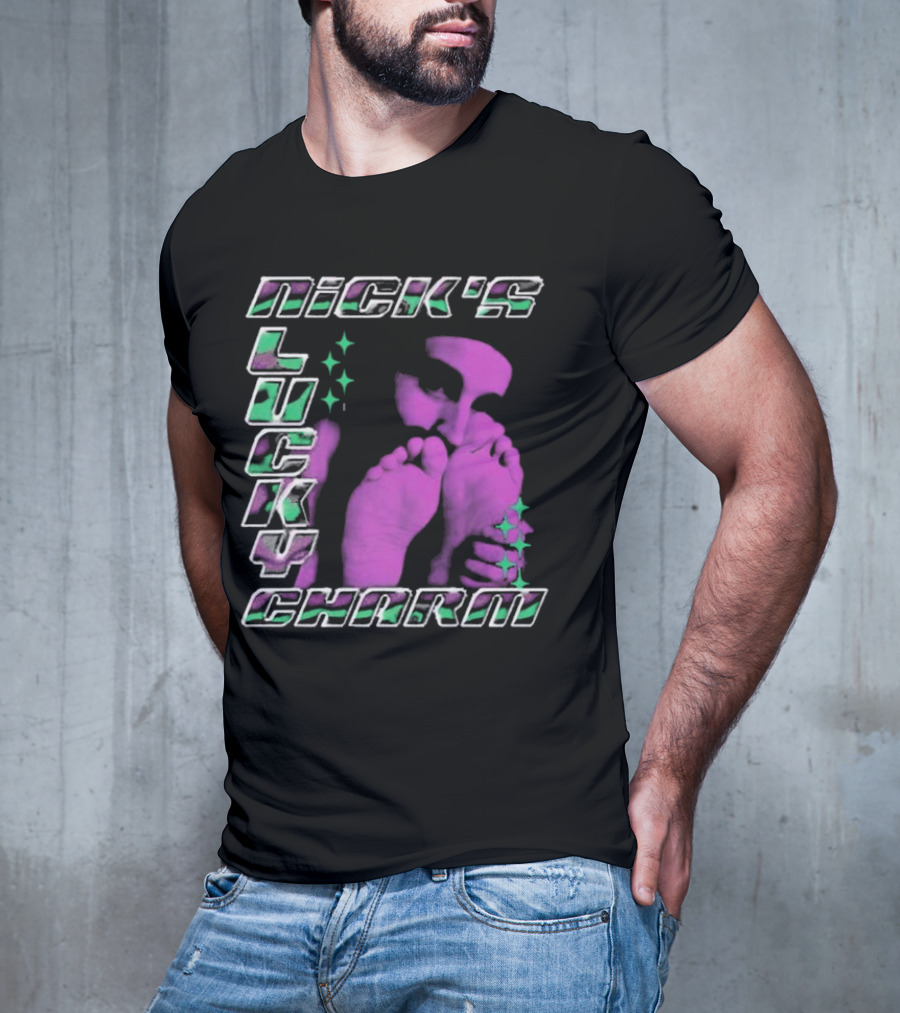 Nick's Lucky Charm Starry Neon Feet T-Shirt