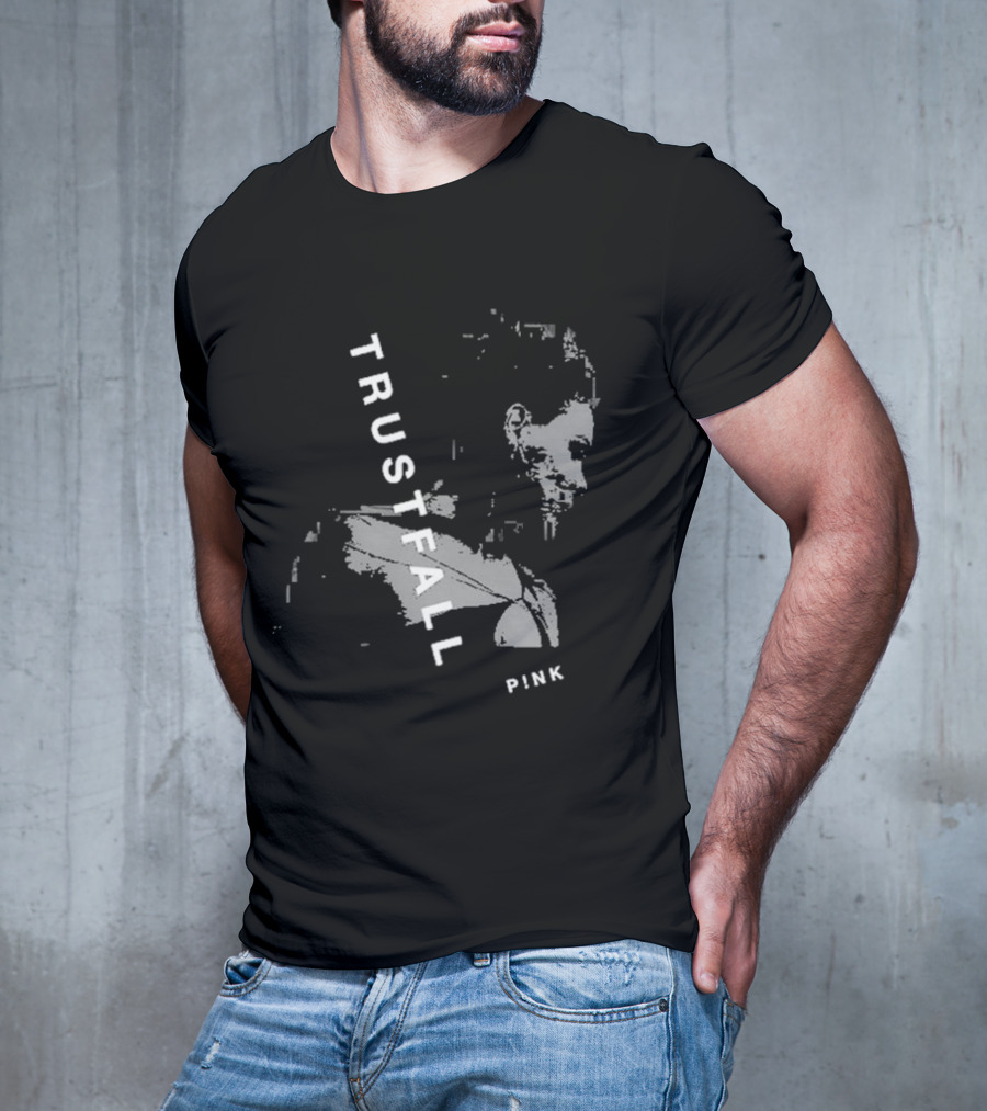TRUSTFALL PINK Album T-Shirt