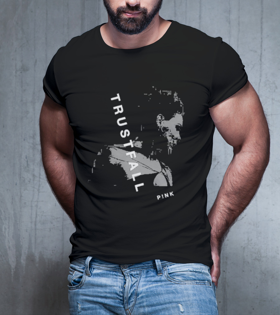 TRUSTFALL PINK Album T-Shirt