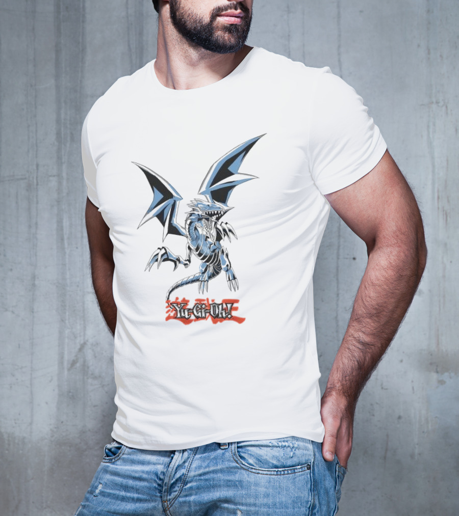 TB 2623 Yu-Gi-Oh Blue Eyes White Dragon Kanji T-Shirt