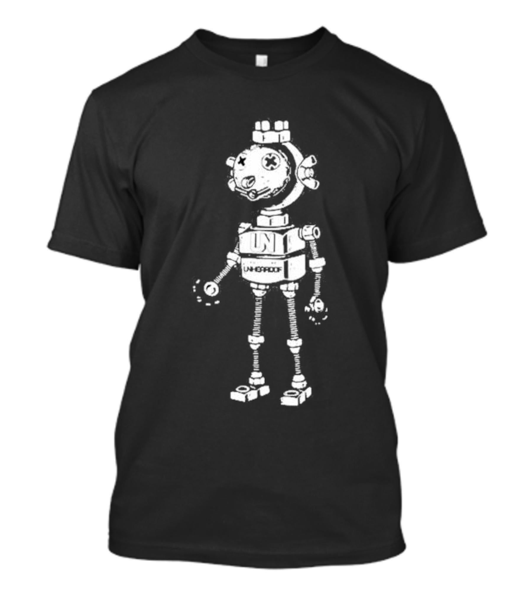 Unheardof Made In Cincinnati Vintage Robot UNI Retro T-Shirt