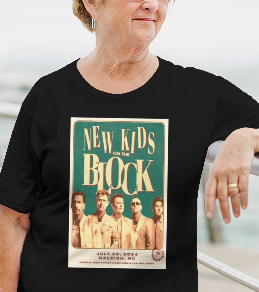 New Kids On The Block Coastal Credit Union Music Park Raleigh NC July 28 T-Shirt