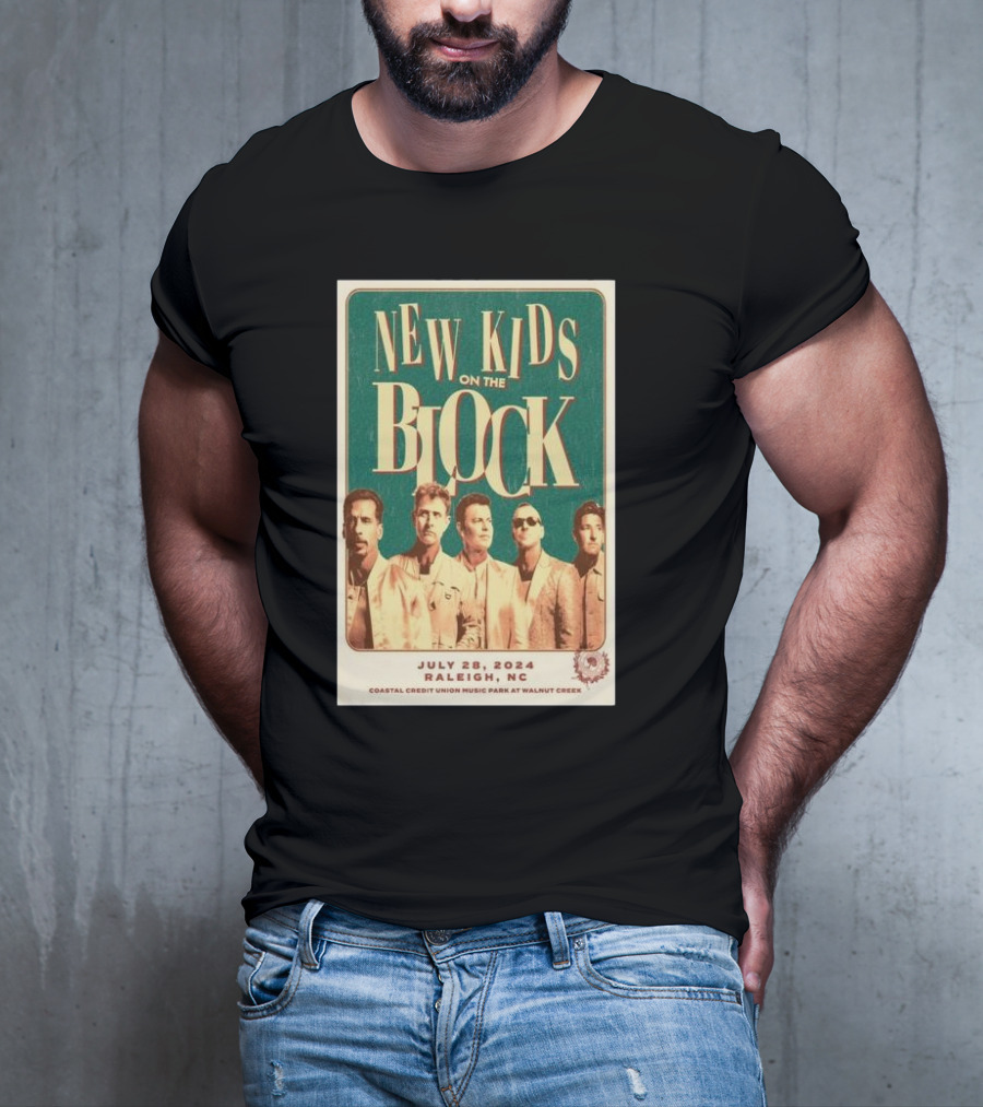 New Kids On The Block Coastal Credit Union Music Park Raleigh NC July 28 T-Shirt