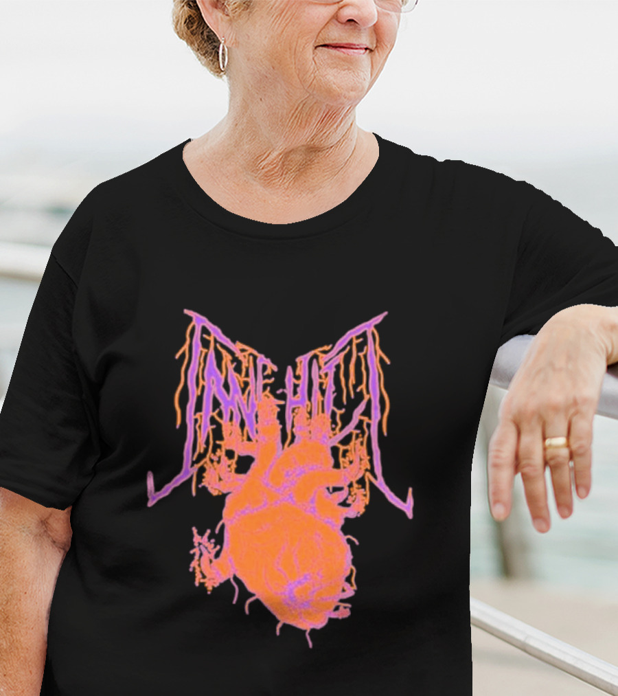 Cane Hill Orange Pink Anatomical Heart T-Shirt