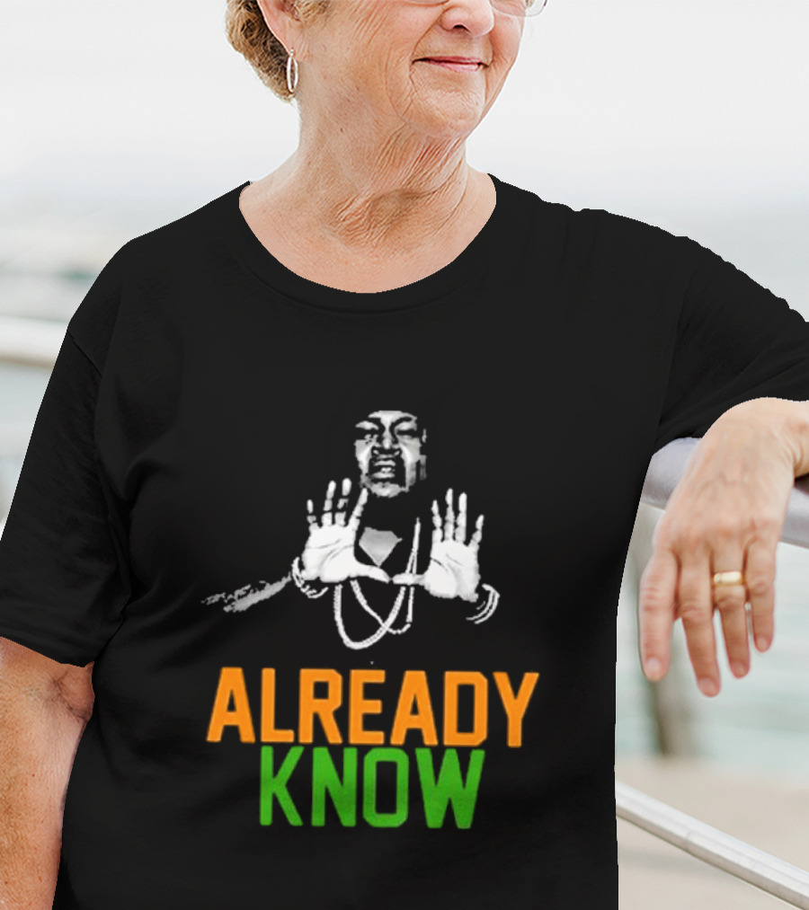 D.a.d.e. X Trick Daddy U Already Know Hands Raised Gesture Orange Green T-Shirt