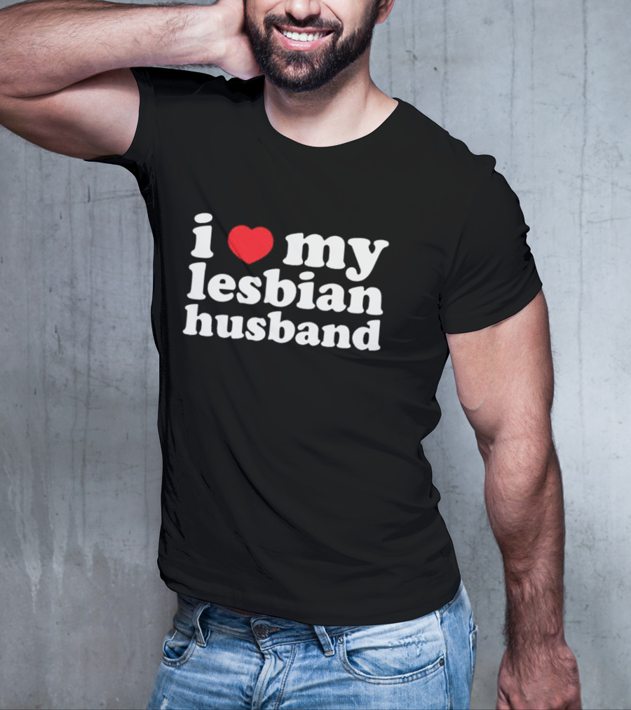 I Heart My Lesbian Husband T-Shirt