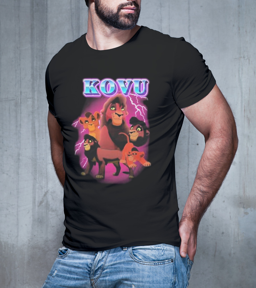 Kovu Lion King 2 Characters Purple Lightning Scene T-Shirt