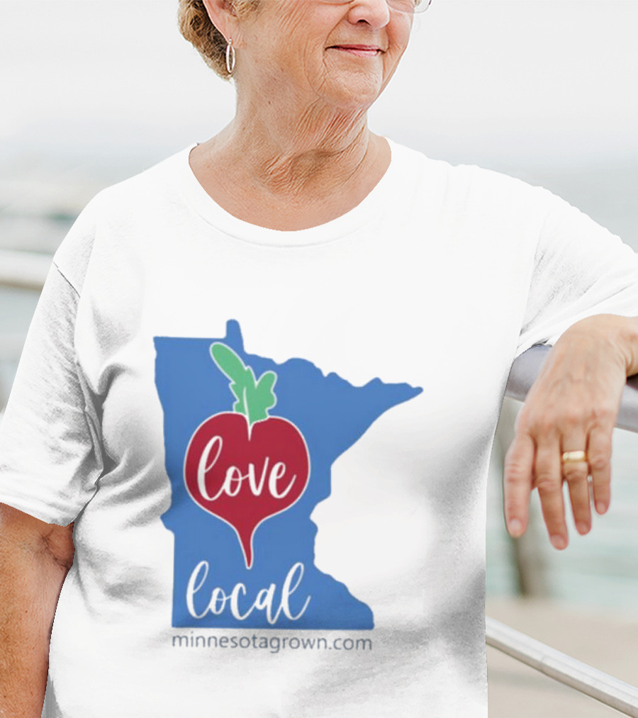 Love Local Minnesota Beetroot Minnesotagrown.com T-Shirt