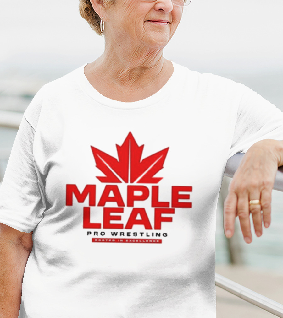 Maple Leaf Pro Wrestling Canada Maple Leaf Retro Sports Entertainment T-Shirt