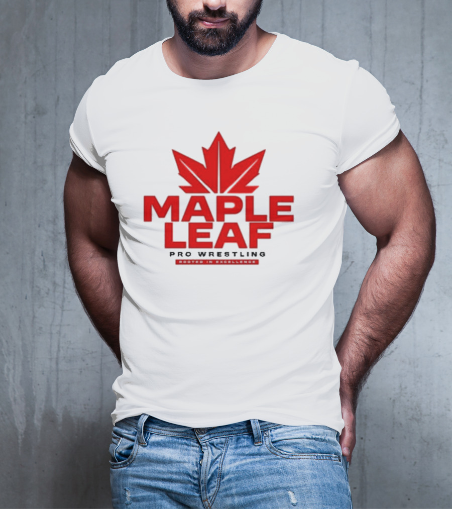 Maple Leaf Pro Wrestling Canada Maple Leaf Retro Sports Entertainment T-Shirt