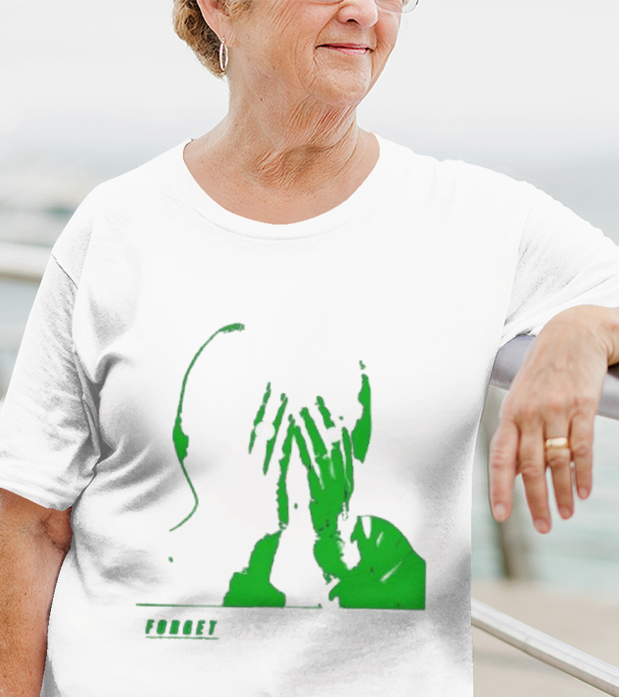 The Twilight Sad Forget The Night Ahead Green Silhouette With White Eyes T-Shirt