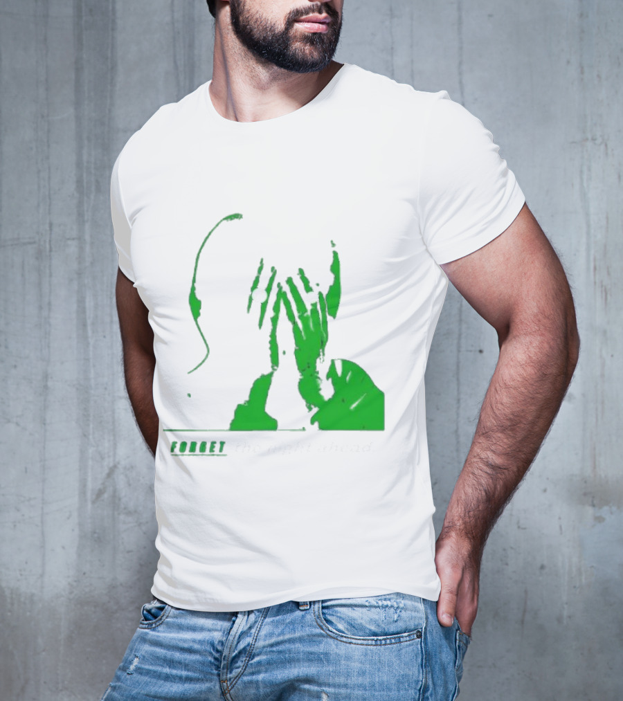 The Twilight Sad Forget The Night Ahead Green Silhouette With White Eyes T-Shirt