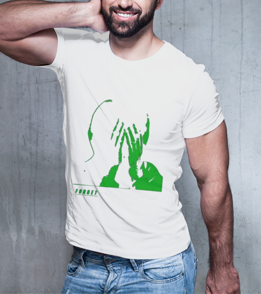 The Twilight Sad Forget The Night Ahead Green Silhouette With White Eyes T-Shirt