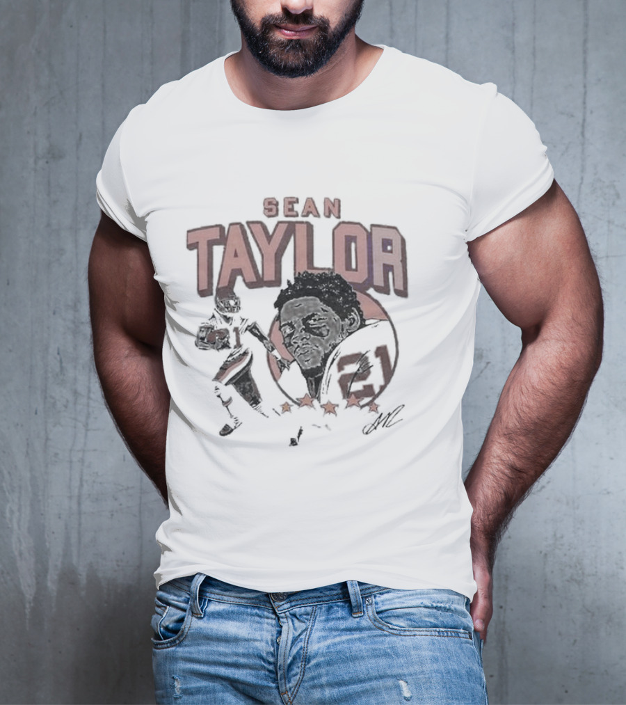 Sean Taylor Washington Football Legends Iconic T-Shirt