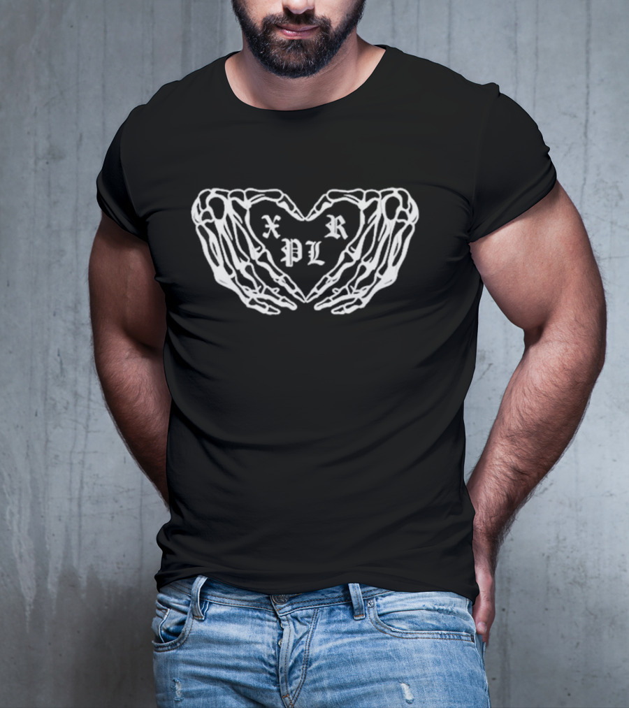 XPLR Handsy Skeleton Heart T-Shirt
