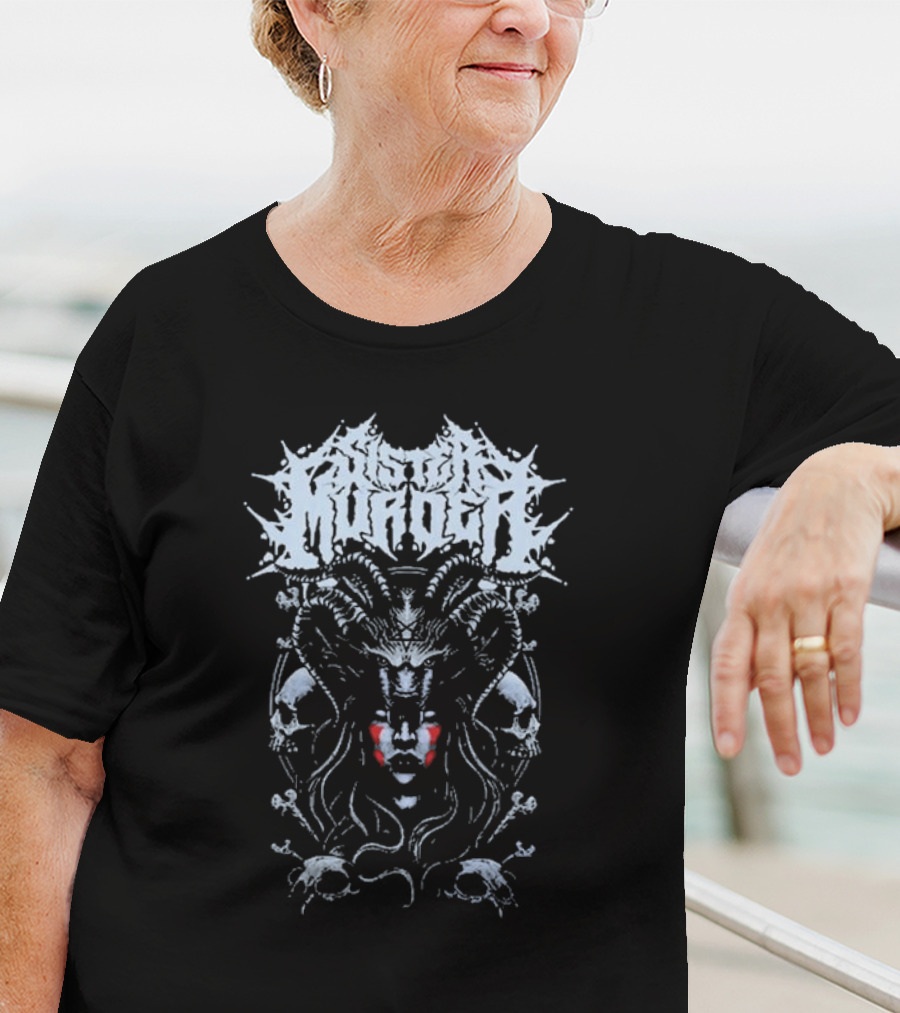 Sister Murder Skull Demon Iconography T-Shirt
