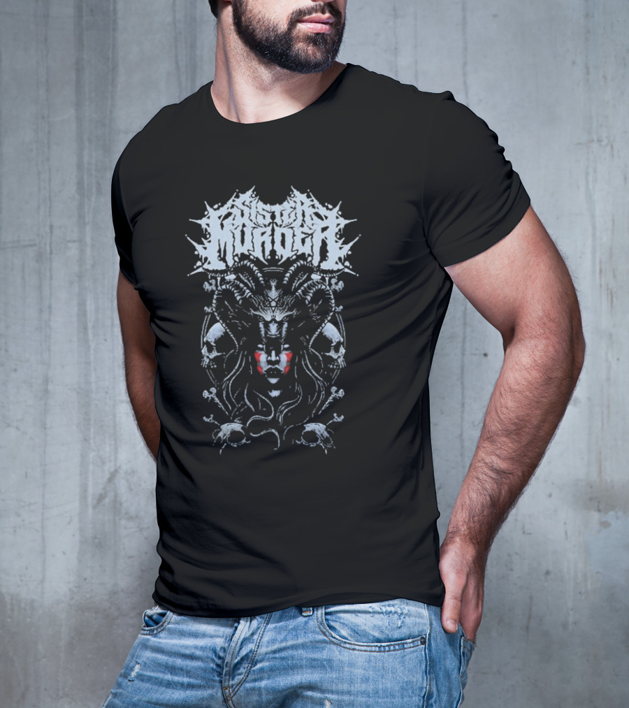 Sister Murder Skull Demon Iconography T-Shirt