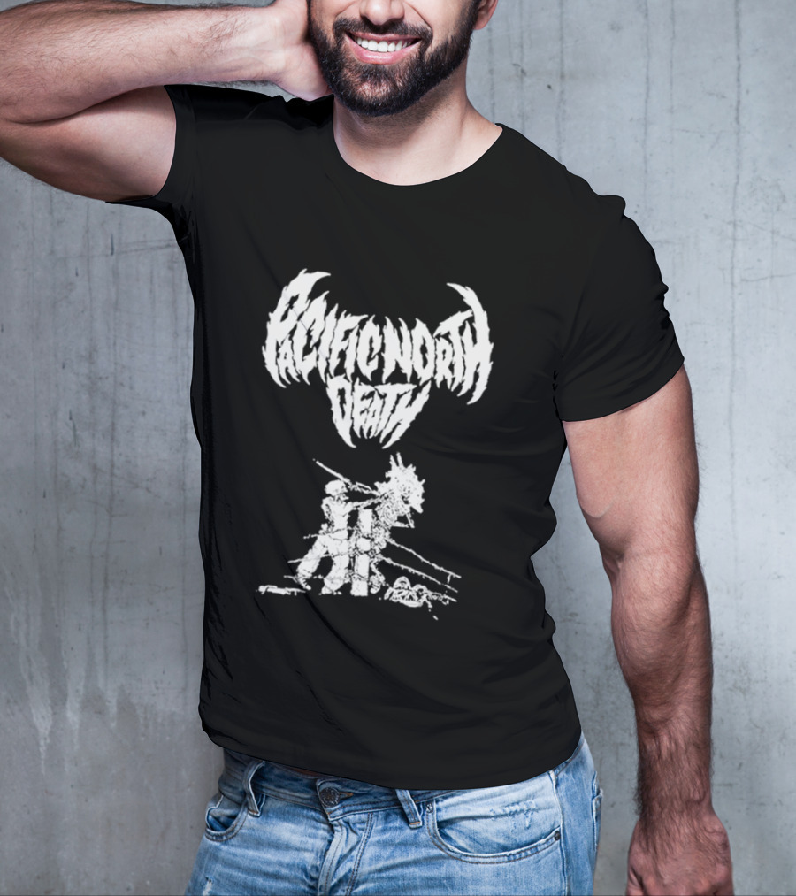 Pacific North Death Skeleton Grim Reaper T-Shirt