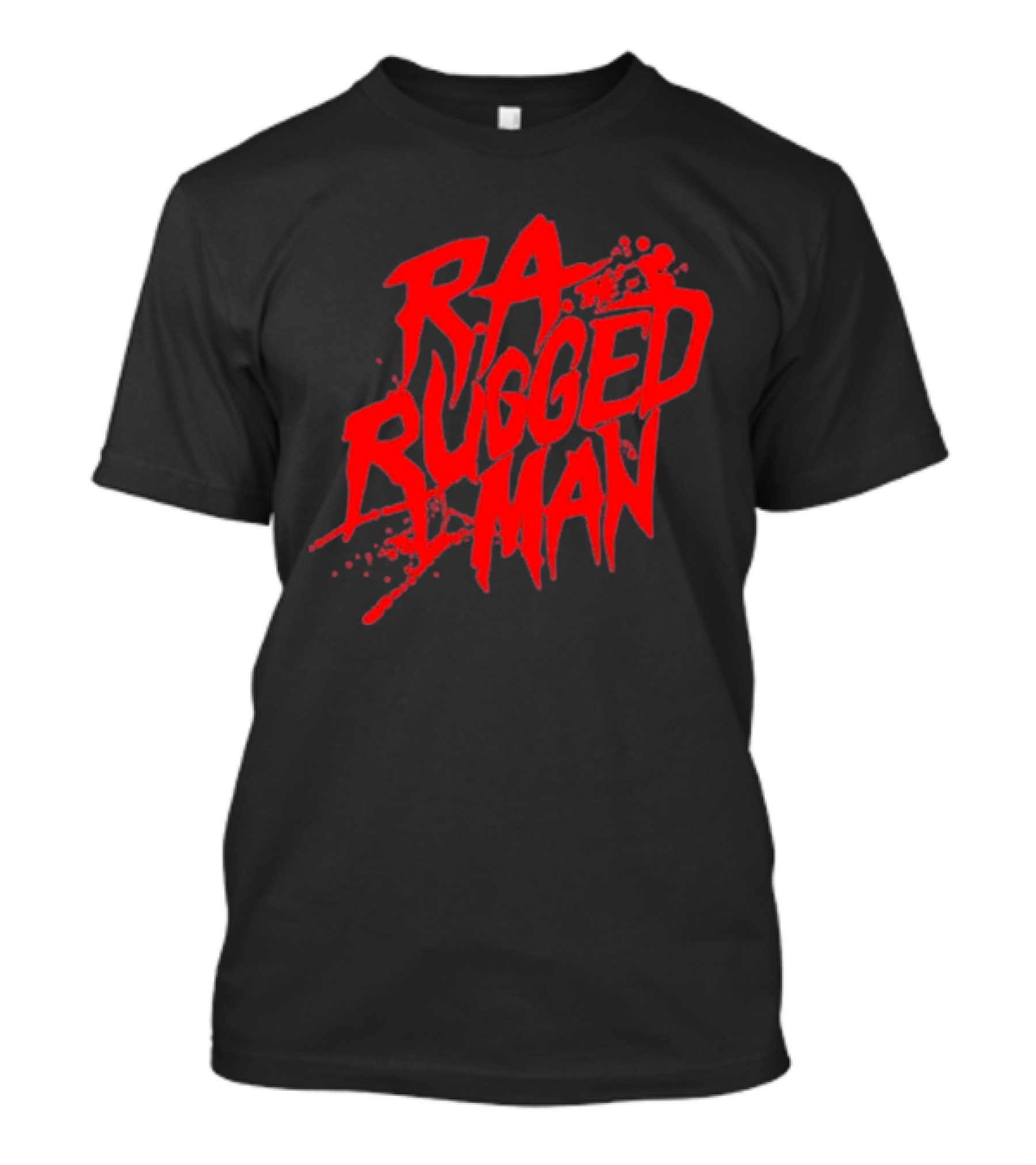 RA The Rugged Man Logo Blood Splatter T-Shirt