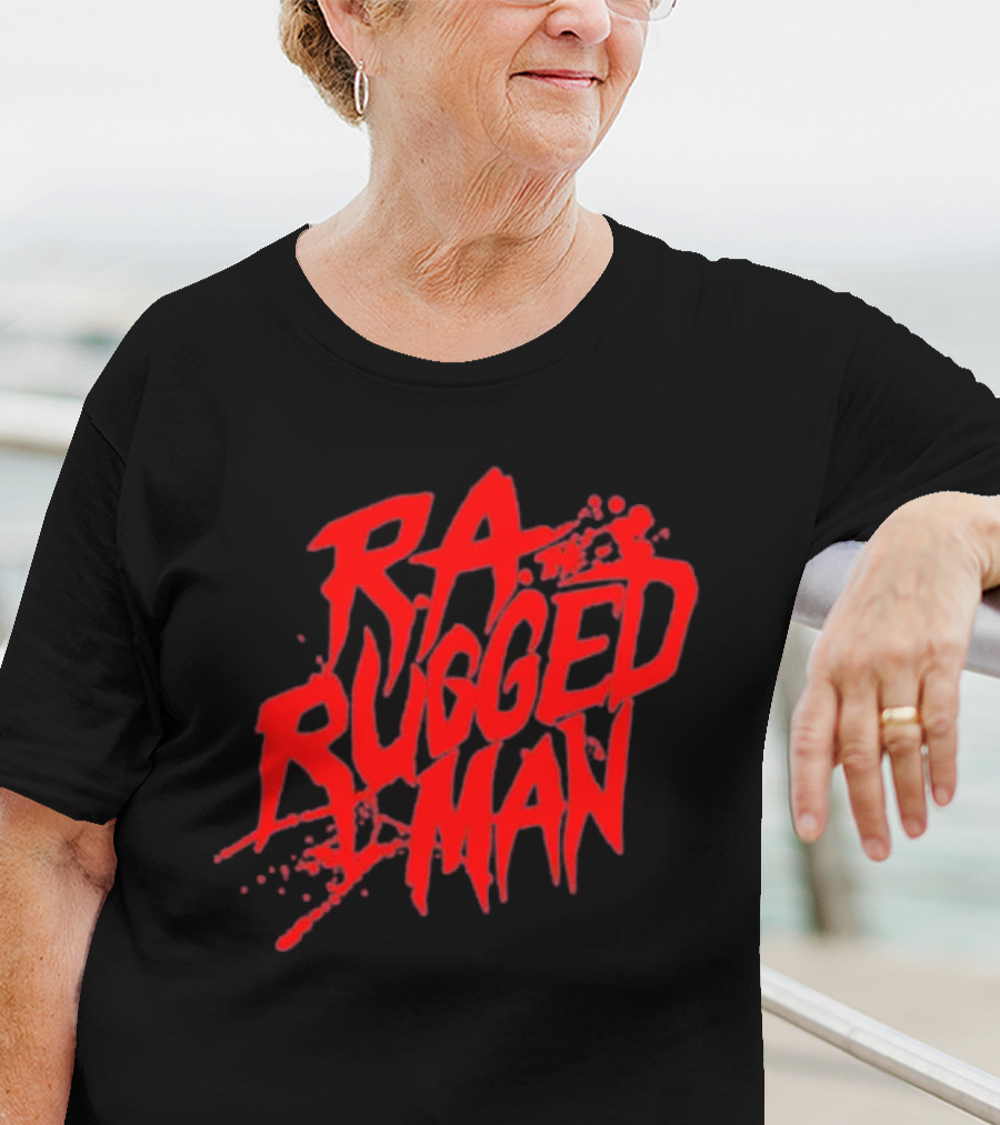 RA The Rugged Man Logo Blood Splatter T-Shirt