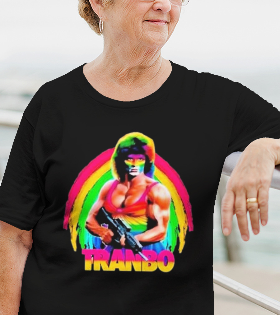 Rambo Tranbo Rainbow Warrior Bold Colors T-Shirt