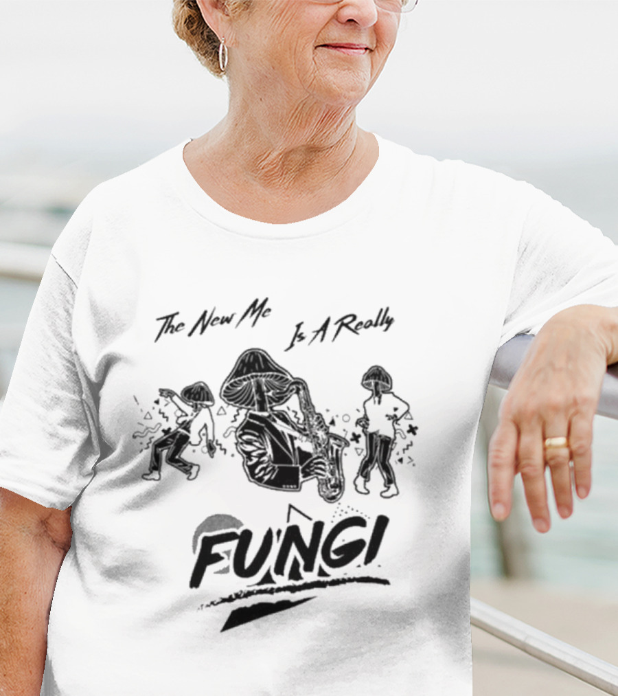 The New Me Is A Really Fungi Dancing Mushroom Characters T-Shirt