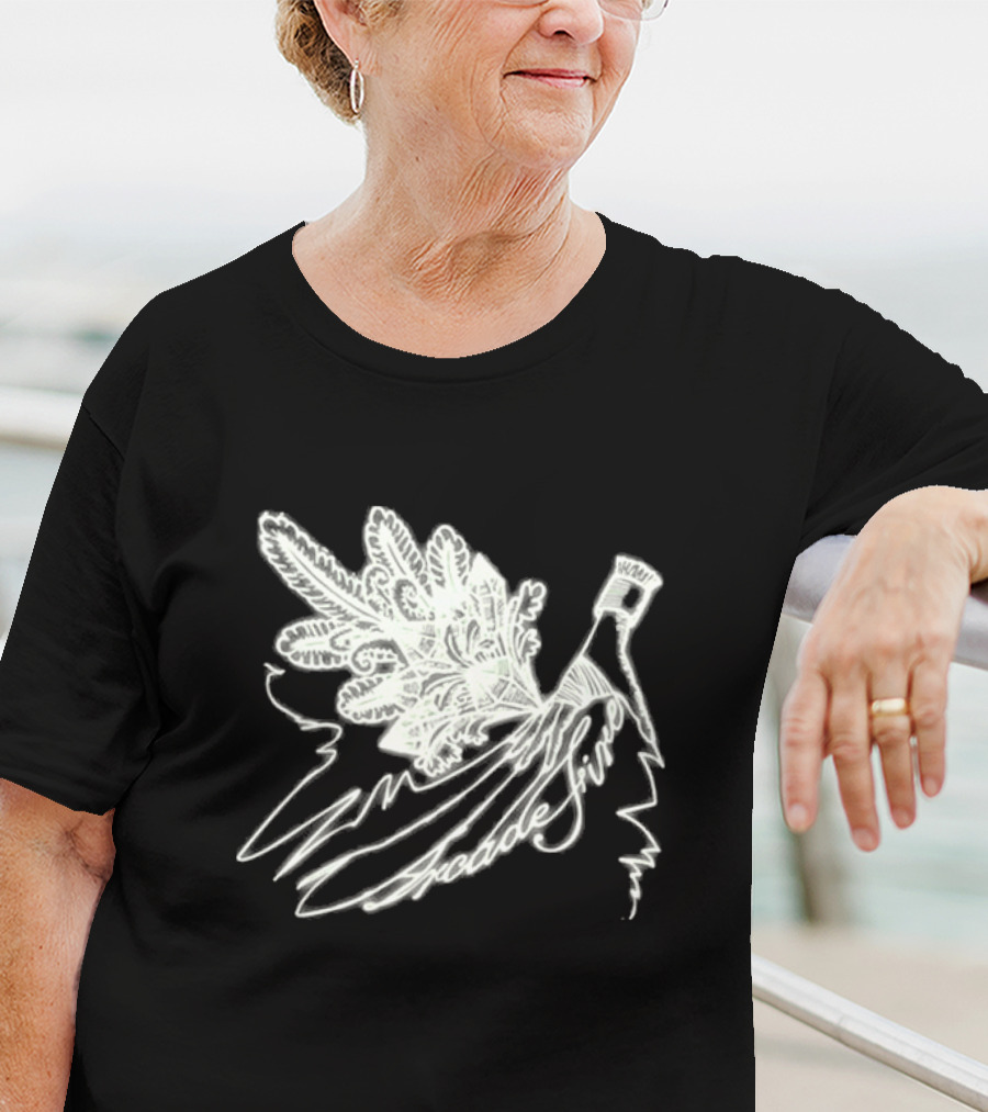 Arcade Fire Black Funeral Glow In The Dark Branch Design 20 Shows T-Shirt