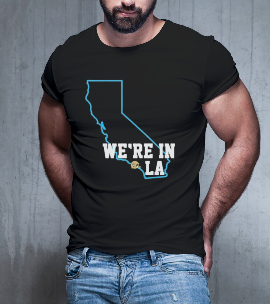 Deshaun Foster We're In LA With California Outline And LA Helmet T-Shirt