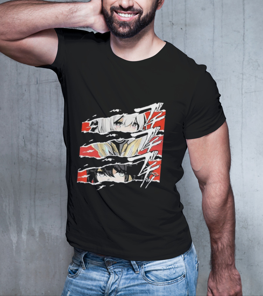 Honkai Star Rail Character Split Faces Ripple Effect T-Shirt