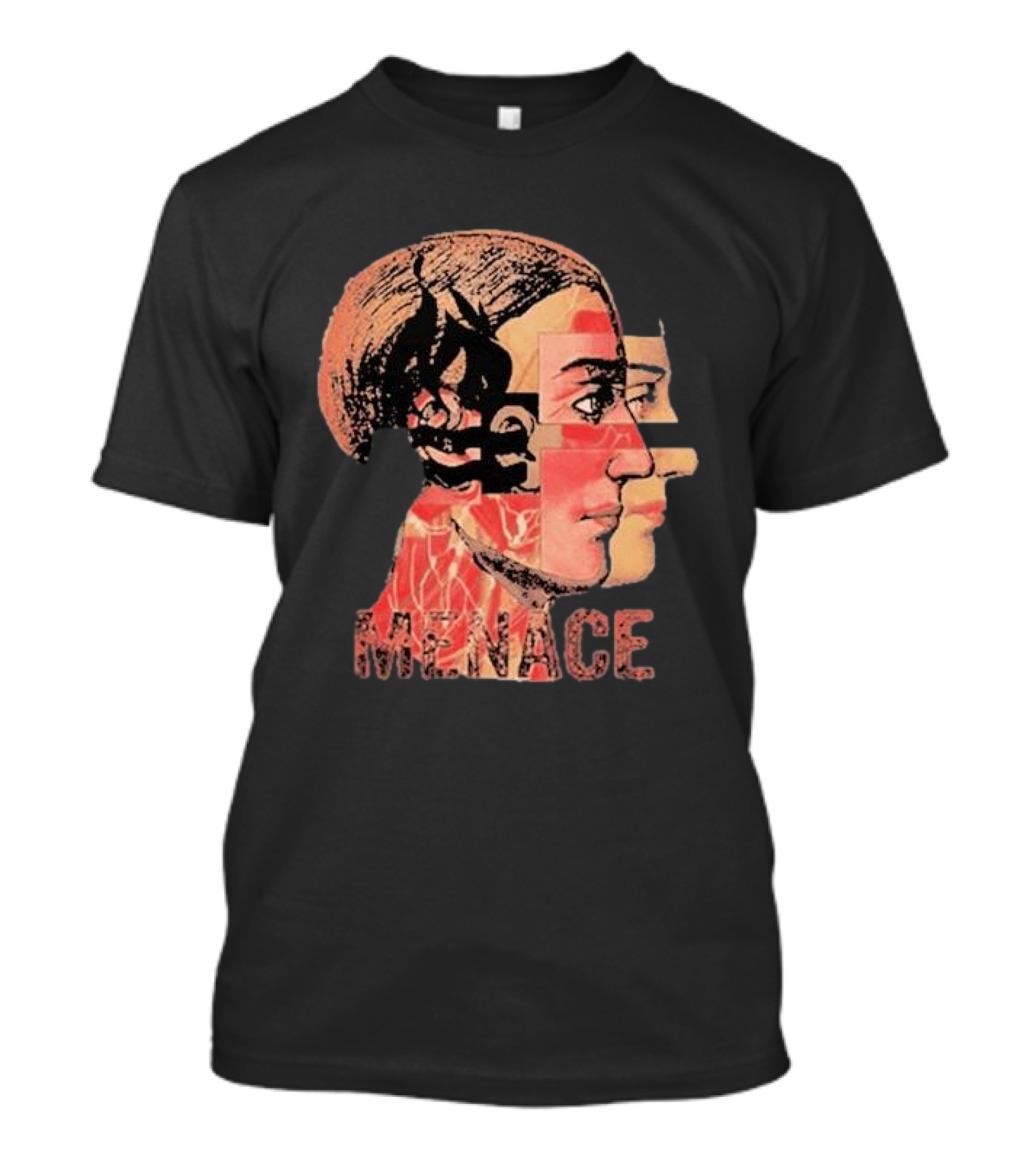 Menace Hot Water Music Dual Profile Head T-Shirt