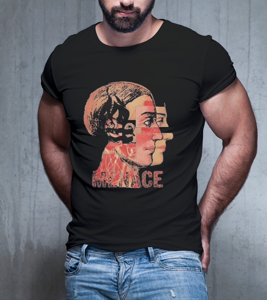 Menace Hot Water Music Dual Profile Head T-Shirt