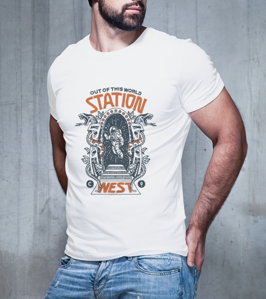 Out Of This World Station West Space Portal Adventure T-Shirt