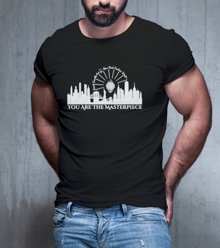 You Are The Masterpiece Sarah Camille Art New York Fashion Week Skyline Lion T-Shirt
