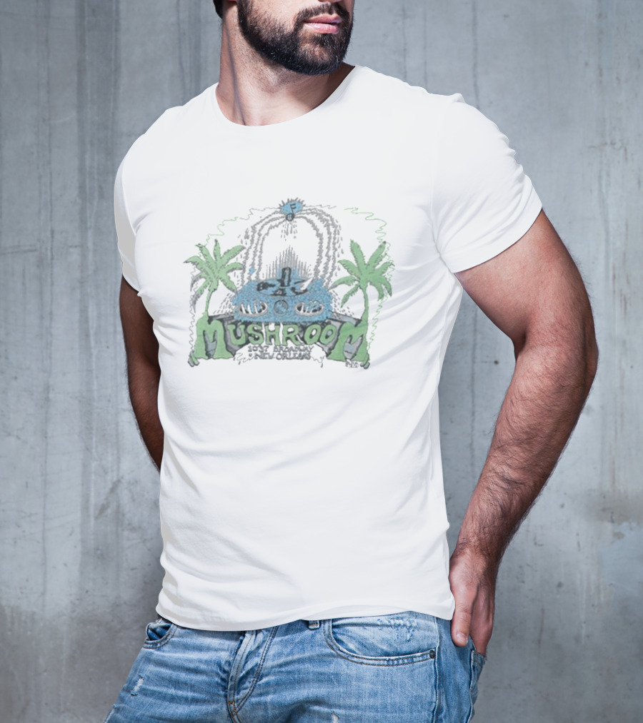Palm Trees And Tape Deck Mushroom 1976 T-Shirt