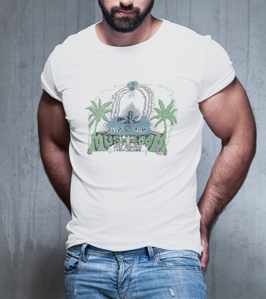 Palm Trees And Tape Deck Mushroom 1976 T-Shirt