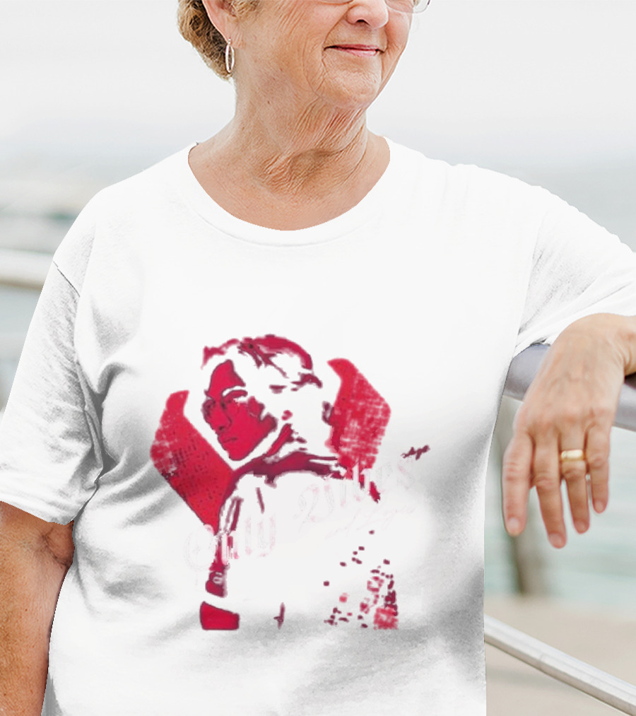 Only Vibes And Logic Amine Ouarid Red Abstract T-Shirt