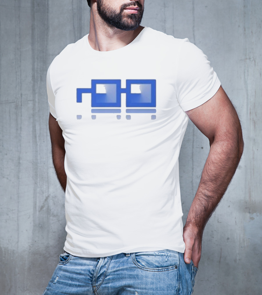 Based And Nounish Onchain Summer Pixelated Glasses T-Shirt