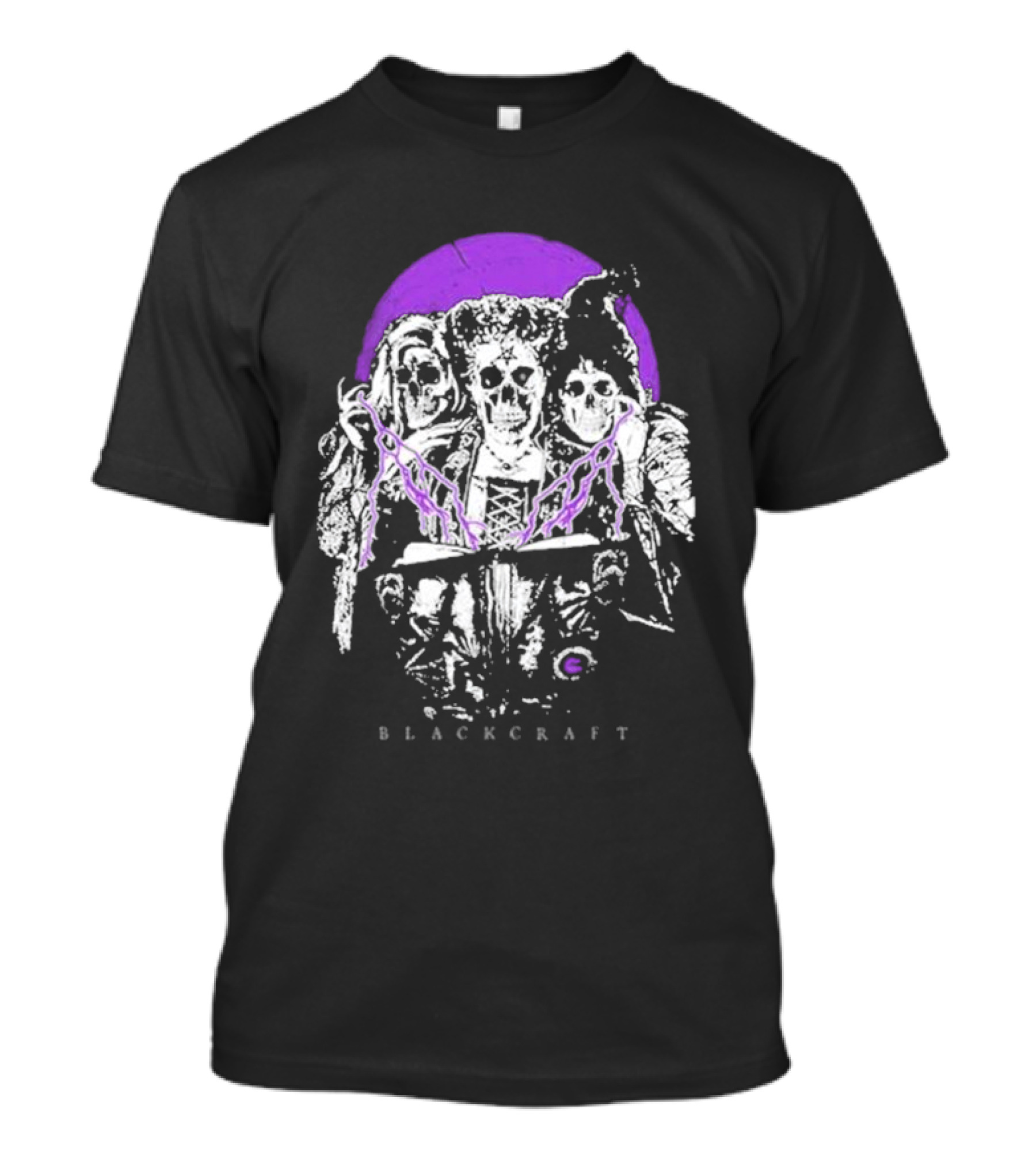 Blackcraft Skeleton Sisters With Purple Circle T-Shirt