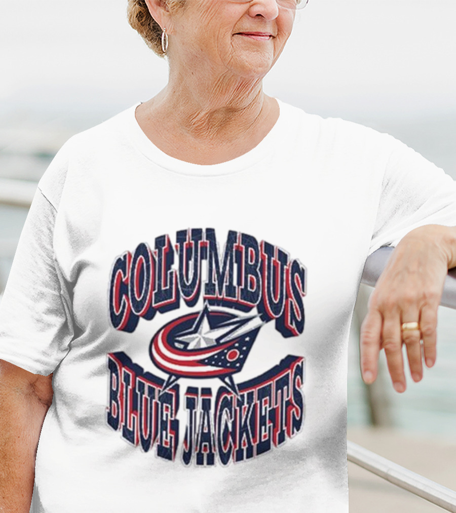 Columbus Blue Jackets Official Team Emblem T-Shirt