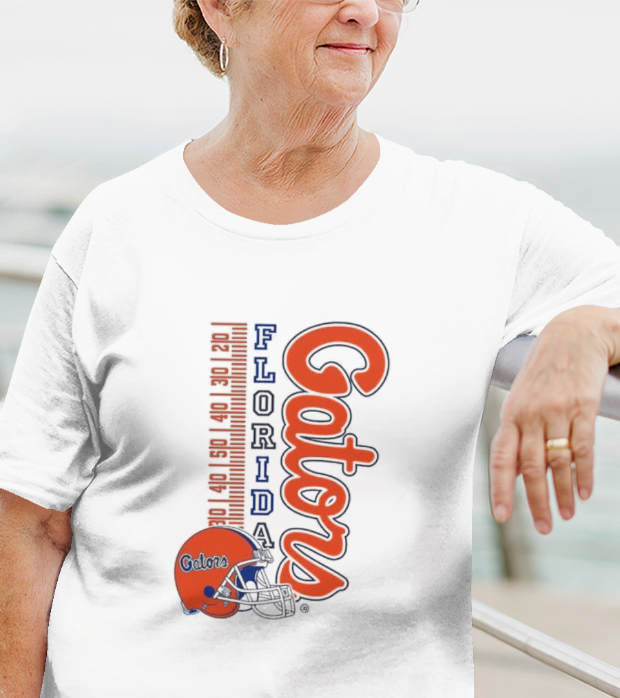 Florida Gators Football Helmet Scoreboard T-Shirt
