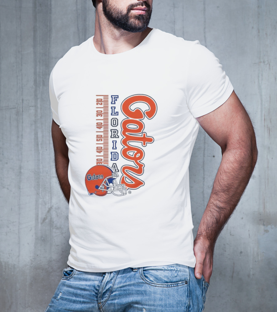 Florida Gators Football Helmet Scoreboard T-Shirt